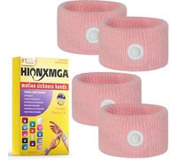 HIONXMGA 2 Paires de Bracelets Anti Nausées - Acupression Naturelle pour Mal des Transports, Nausées Matinales - Réutilisables et Confortables pour Adultes et Enfants
