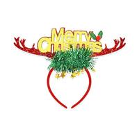 HIOPOIUYT Accessoires de fête de Noël - Serre-tête à cornes d'élan saisonniers - Accessoire de festival - Serre-tête pour réunions de famille - Fête à thème