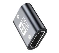 HIOPOIUYT Adaptateur HDTV 2.1 femelle 8K @ 60 Hz - Transmission vidéo - Adaptateur de vitesse 48 Gbit/s pour moniteur de streaming - HDTV femelle vers coupleur