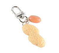 HIOPOIUYT Adorable porte-clés en forme de cacahuète, accessoire de mode, porte-clés tendance, convient pour un usage quotidien, Cacahuètes avec cacahuètes