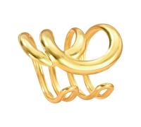 HIOPOIUYT Anneaux Creux Élégants Avec Des Lignes Irrégulières Déclaration De Mode Texture En Acier Inoxydable Adapté À La Mode Unisexe L'usure Tous Les Jours