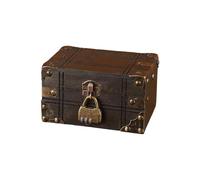 HIOPOIUYT Boîte de rangement en bois robuste pour objets de collection et décoration d'aventure, décoration de la maison