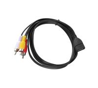 HIOPOIUYT Câble adaptateur flexible USB vers 3RCA AV 150 cm pour téléviseurs HD, PC et systèmes de divertissement à domicile