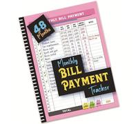 HIOPOIUYT Carnet de suivi mensuel pour la gestion des factures pour noter les dépenses de paiement et les dates importantes, gestion du budget facile, gardien des paiements