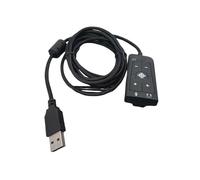 HIOPOIUYT Carte son stéréo externe USB vers prise jack 3,5 mm pour casques Cloud2 7.1