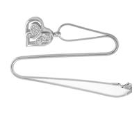 HIOPOIUYT Collier en forme de cœur sculpté pour cendres pour animal de compagnie - Médaillon urne funéraire