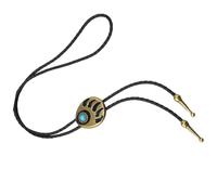 HIOPOIUYT Collier Rodéos Réglable Ours À Griffe De Pierre Bijoux PU Cordon En Cuir Bolotie Unisexe Jewelry Accessoire Pour Le Collier Pendentif Occidental Wear Western