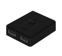 HIOPOIUYT Commutateur USB 2.0/3.0 bidirectionnel 2 en 1 sortie/1 entrée 2 sorties pour ordinateur partagez claviers périphériques USB