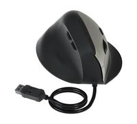 HIOPOIUYT Cordon USB ergonomique vertical 1600 DPI silencieux pour bureau, maison, ordinateur, ordinateur portable, longue durée d'utilisation verticale
