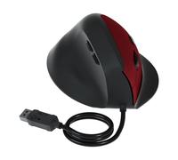 HIOPOIUYT Cordon USB ergonomique vertical 1600 DPI silencieux pour bureau, maison, ordinateur, ordinateur portable, longue durée d'utilisation verticale