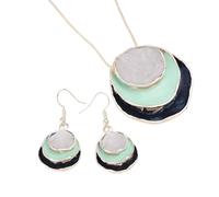 HIOPOIUYT Ensemble collier et boucles d'oreilles vintage délicates en forme de fleur pour tous les jours - Texture en alliage - Convient pour les occasions à la mode - Ensemble de boucles d'oreilles