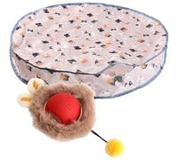 HIOPOIUYT Ensemble de jouets interactifs pour chats avec un teaser amovible avec de grands tapis pour l'exercice en intérieur et la stimulation mentale