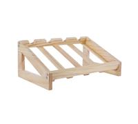 HIOPOIUYT Étagère à vin élégante en bois massif style vintage pour décoration de maison, pubs, armoire, étagère pour présentation et rangement de bouteilles, décorations de cave à vin classiques