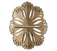 HIOPOIUYT Étagère d'angle flottante en bois pour livres, plantes, cristal et accessoires de maison