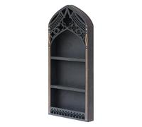 HIOPOIUYT Étagère murale en bois à plusieurs niveaux, élégante fenêtre pour pierres et pierres