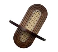 HIOPOIUYT Étagère murale flottante en bois naturel et rotin faite à la main pour décoration d'intérieur, salon, chambre à coucher, chambre d'enfant