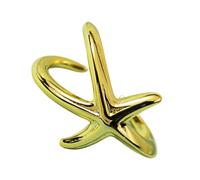 HIOPOIUYT Étoiles De Mer Plaquées En Argent À La Mode Accessoire De Décoration Ouverte Pour Les Fournitures Fêtes Plage Et Les Anneaux Doigt D'usure Décontractés Quotidiennes