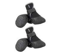 HIOPOIUYT Lot de 4 chaussures chaudes pour chien en peluche pour l'automne et l'hiver