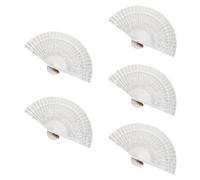 HIOPOIUYT Lot de 5 éventails pliants parfumés en bois pour spectacles culturels, cadeaux faits à la main