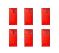 HIOPOIUYT Lot de 6 sacs à vin pour bouteille de vin - Texture papier pour un transport sûr des bouteilles de vin, Rouge, Double branch