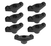 HIOPOIUYT Lot de 7 boutons de rechange pour outils de jardin, outils de jardin, ailettes de rechange pour pelouses et machines de jardin