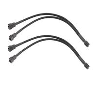 HIOPOIUYT Pack 2 3/2/1 Way 4pin PWMS PWMS Fan Splitter Cable 9.8 Pouce Câble D'extension du Ventilateur PC pour Le Refroidissement Amélioré