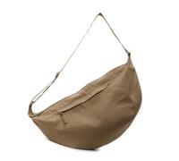 HIOPOIUYT Petit sac à bandoulière en forme de demi-lune avec plusieurs poches, sacs à raviolis souples en forme de demi-lune, kaki, One Size