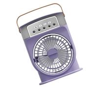 HIOPOIUYT Petit ventilateur de climatisation portable rechargeable de bureau avec 3 vitesses, table pratique pour un usage personnel, humidificateur portable rechargeable