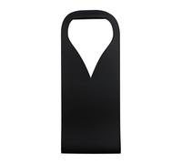 HIOPOIUYT Porte-bouteille de vin en cuir synthétique facile à nettoyer pour offrir une seule bouteille de champagne pour dégustation de vin, Noir