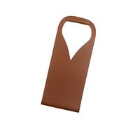 HIOPOIUYT Porte-bouteille de vin en cuir synthétique facile à nettoyer pour offrir une seule bouteille de champagne pour dégustation de vin, marron