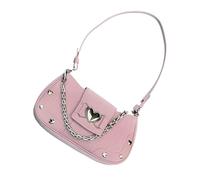 HIOPOIUYT Sac à bandoulière tendance pour femme, sac à main en cuir PU, sac à main doux sous les bras pour les trajets quotidiens pour femme tendance, mode sous les bras pour filles, joli sac à