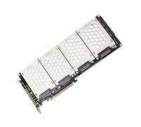 HIOPOIUYT SFF8639 NVMe Disque solide 4 emplacements vers carte d'extension PCIe X16 PCIe4.0 et PCIe3.0 pour les amateurs de PC