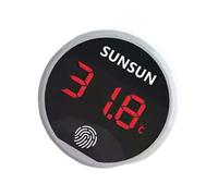 HIOPOIUYT Thermomètres Numériques pour Les Aquariums LED sans Fil Gauge De Température D'affichage pour Réservoirs Tortues Bettas Et Habitats Habitats Haute Précision Capteur Température