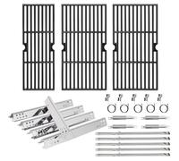 Hiorucet Pièces de rechange pour barbecue Charbroil Performance 5 brûleurs 463347519 463243518 463243519 463373319, 4 brûleurs 463342119 463377319 463335517, G470-5200-W.. 1 brûleur, G. Plaques