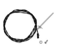 Hiorucet Sonde thermistance ESP noire 3-20-00744 pour Harman Accentra, Advance, P38, Invincible, P61, P61A, P68, PC45, PF100, XXV, pour Harman Wood & Coal DVC500, Mark I, 44 Magnum, pour chauffage