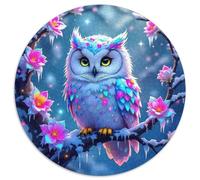Hiouf Puzzle De 1000 Pièces Jeu Cadeau Unique Oiseau de Proie Puzzle Rond DIY pour Adultes Et Enfants1000pcs (67.5x67.5cm)