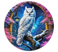 Hiouf Puzzle De 1000 Pièces Jeu Cadeau Unique Oiseau de Proie Puzzle Rond Jeu D'Intelligence Adultes Et Enfants À Partir De 12 Ans1000pcs (67.5x67.5cm)