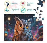 Hiouf1000 Piece Jigsaw Puzzle for Adults Family Game Nuit éclairée par la luneChallenging for Home Decoration Great Cadeau Idea70x50cm/1000pcs