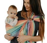 Hip Baby Wrap Porte-bébé sling pour les nourrissons et les tout-petits (arc en ciel d'été)