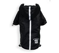 Hip Doggie HD de 5prbk-XL puppagonia Rain Parka Manteau pour Chien imperméable, XL, Noir