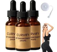Hip Enhancement Drops, huile de massage raffermissante pour les fesses pour femmes, l'emballage comprend une règle tridimensionnelle pour la mesure (3pcs)