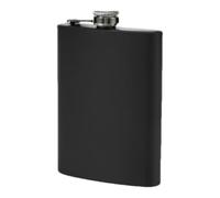 Hip Flask for Liquor Men | 6 7 8 Oz Small Stainless Steel Black Flasks Men Women,Lightweight Wine Conteneur with Never Lose Metal Cap For Wedding Party Gift Activities Outdoor