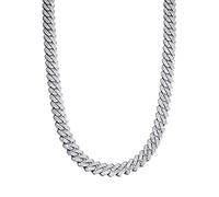 Hip Hop 13.5MM chaîne à dents 2 rangées glacé Bling strass Zircon pavé colliers Bracelets pour hommes femmes bijoux