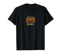 Hip Hop AF Boombox Retro Music Minimal Line Art Disco T-Shirt