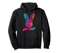Hip Hop Bunny with Sunglasses Cute Easter Funny Rabbit Lover Sweat à Capuche