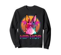 Hip Hop Bunny with Sunglasses Cute Easter Funny Rabbit Lover Sweatshirt