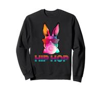 Hip Hop Bunny with Sunglasses Cute Easter Funny Rabbit Lover Sweatshirt