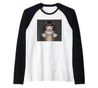 Hip Hop Cat with Diamonds Manche Raglan