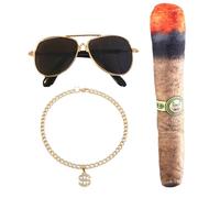 Hip Hop Costume for Cats, Pet Dress Up Set, Cat Dog Necklace and Sunglasses, Pet Cosplay Costumes, Puppy Small Medium Dogs Cats, Dog Cosplay Costume, Hip Hop Pet Outfit, Pet Dress Up Accessories