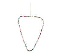 Hip Hop Crystal Women's Tennis Chain Necklace Exquisite Zircon Stones